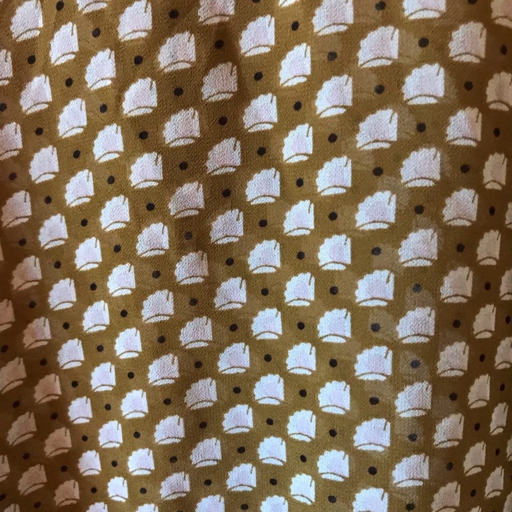 Loft gold patterned blouse - Picture 7 of 7